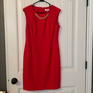 Timeless Calvin Klein red dress